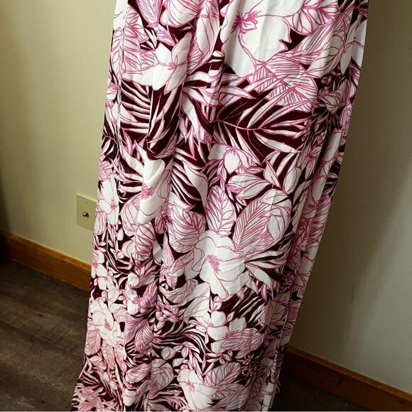 Sunrise in Paradise Pink Multi Tropical Print Maxi Dress - Picture 13 of 16